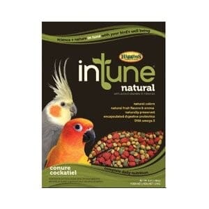 Higgins Intune Natural Conure/Cockatiel Bird Food - 18 Lbs