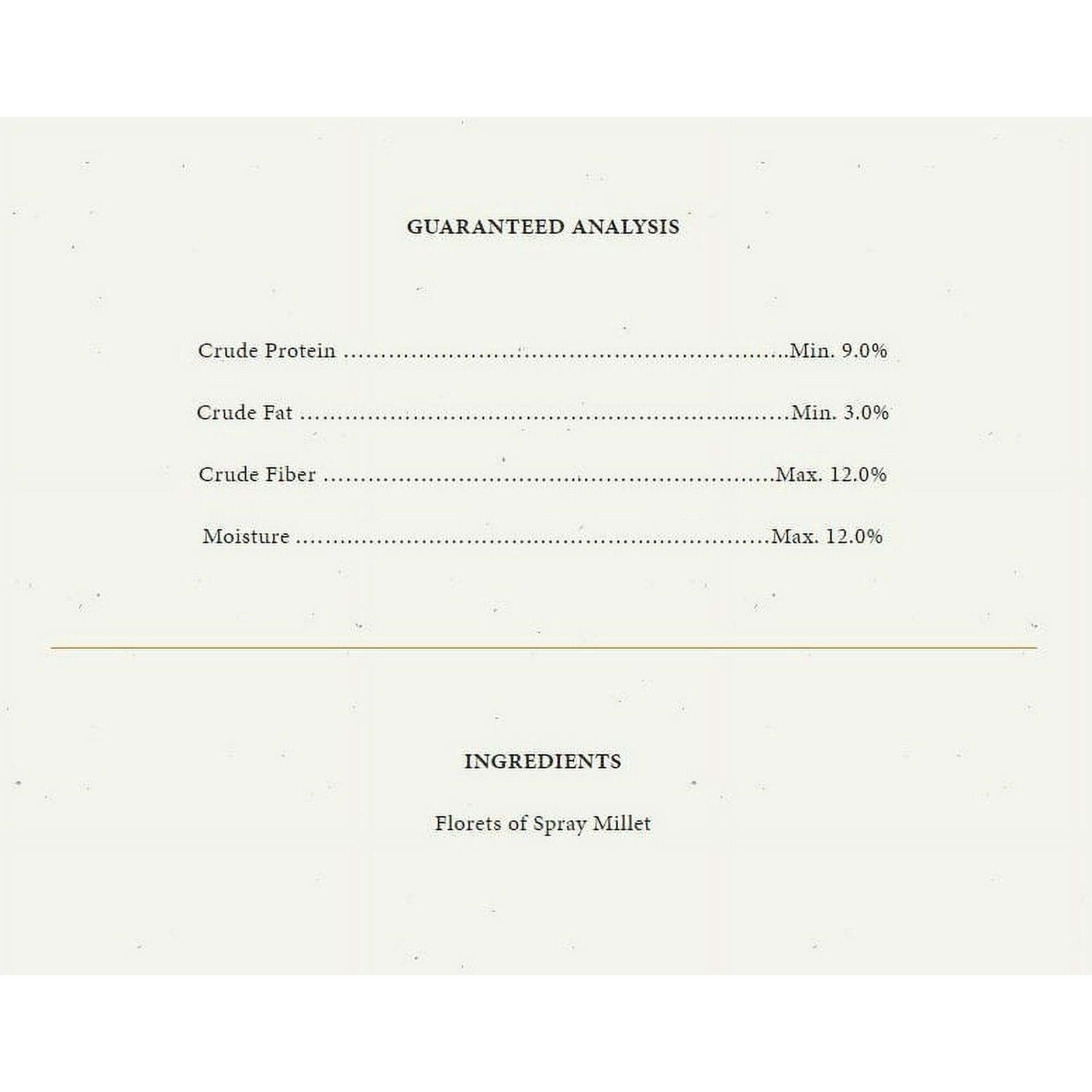 Higgins Sunburst Millet Bits Gourmet Small Bird Treats - 1 Oz