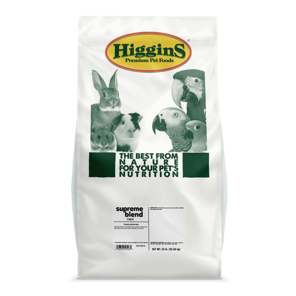 Higgins Supreme Blend Non-Fortified Seed Finch Bird Food - 50 Lbs Default Title