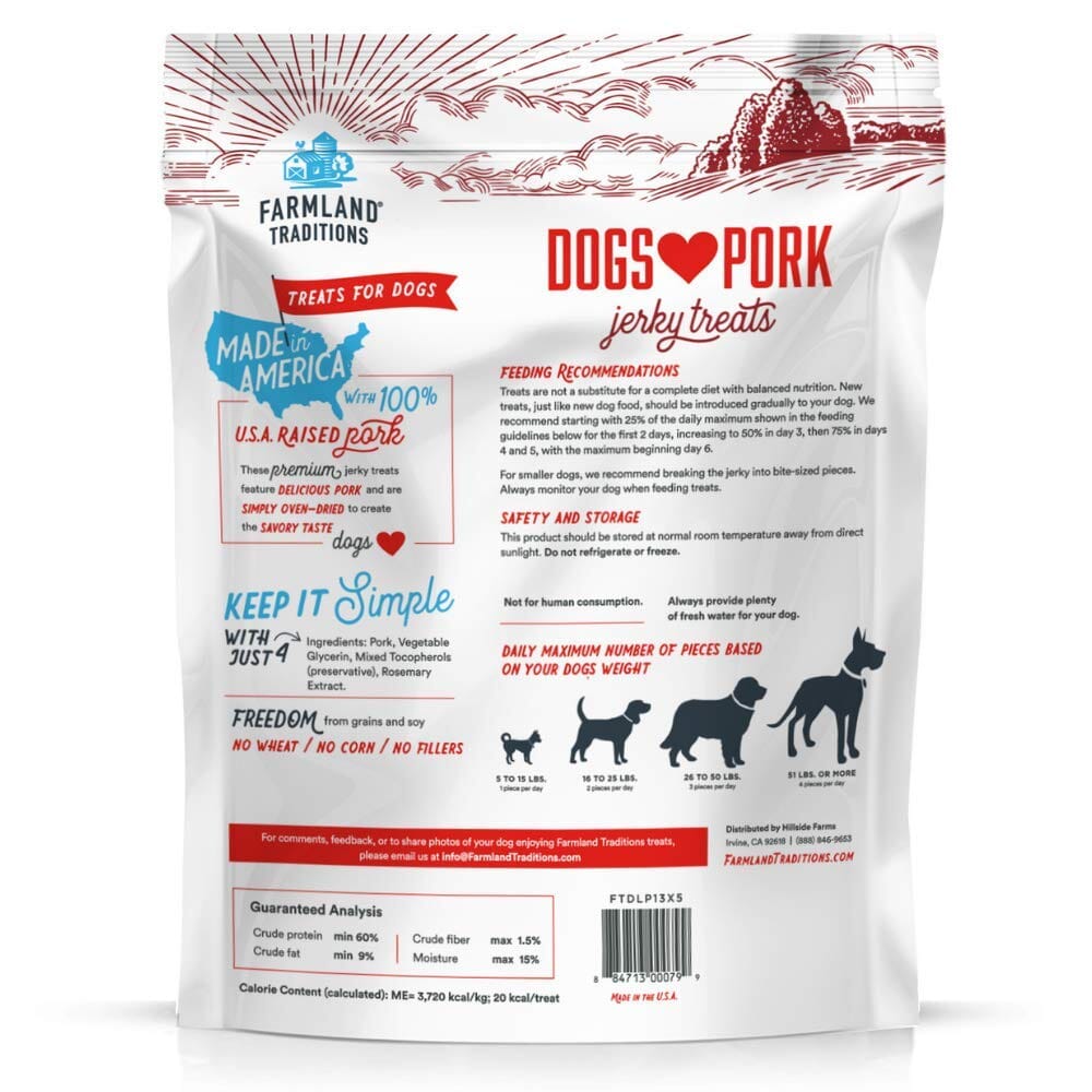 Hillside Farms Farmland Traditions Hillside Farms Dogs Love Beef Jerky Dog Treats - 13.5 Oz  