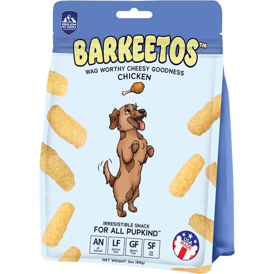 Himalayan Dog Chew Barkeetos High-Protein Grain-Free Chicken Flavored Crunchy Dog Treats - 3 Oz