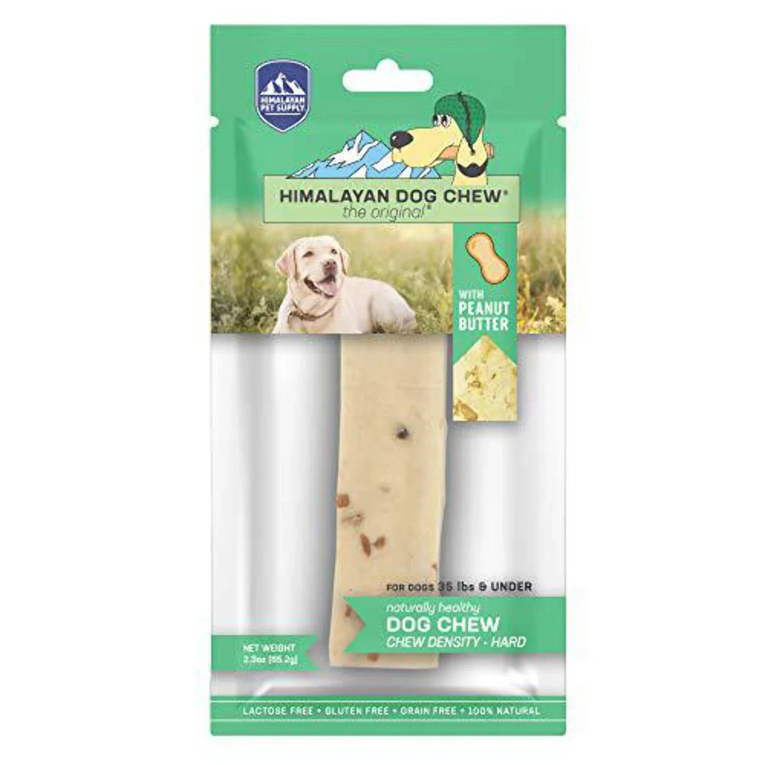 Himalayan Dog Chew Peanut Butter Medium Natural Dog Chews - 2.3 oz Bag (for dogs 35 lbs & under)