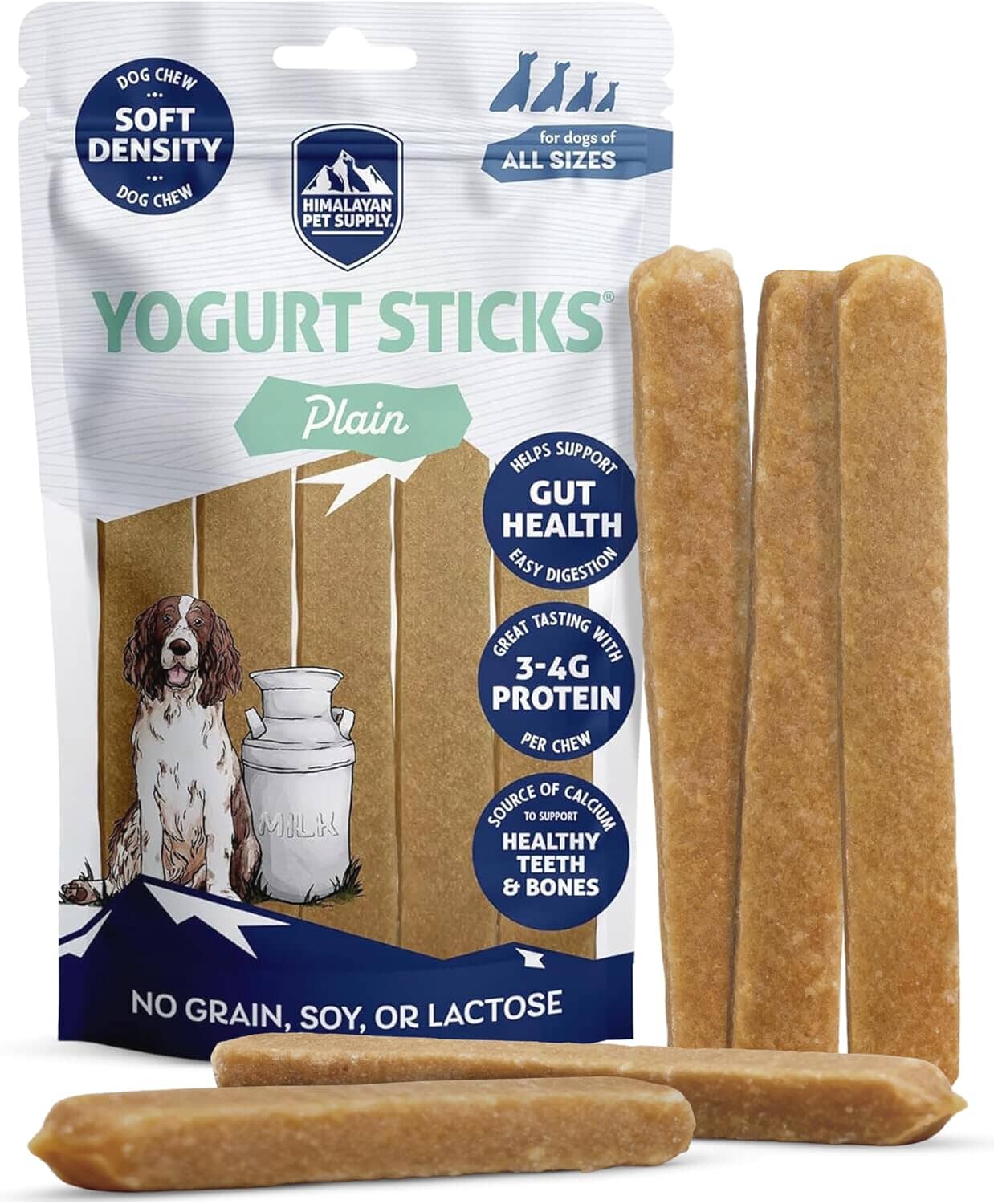 Himalayan Dog Chew Plain Yogurt Flavored Sticks Chewy Dog Treats - 4.8 Oz