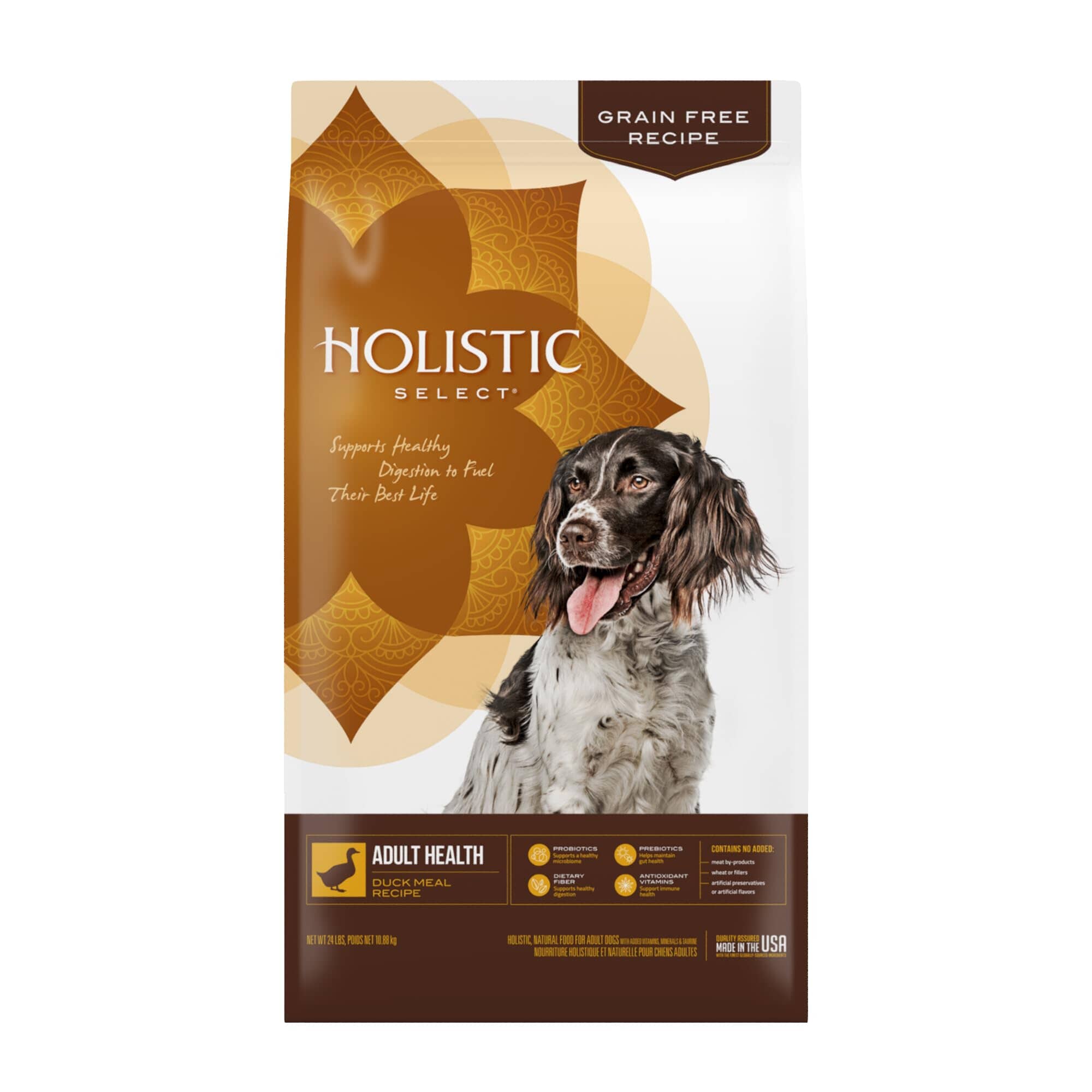 Holistic Select Natural Grain Free Duck Meal Dry Dog Food  