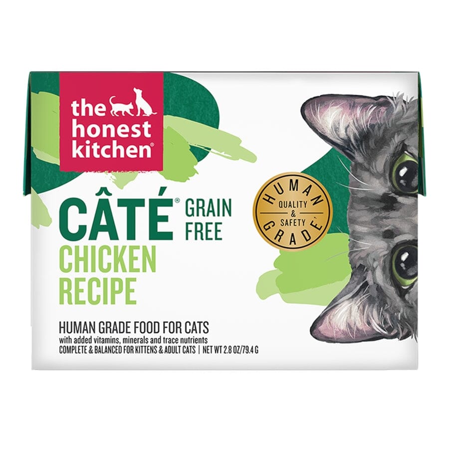 Honest Kitchen Cate Grain-Free Chicken Pate Wet Cat Food Pouch - 2.8 Oz - Case of 12