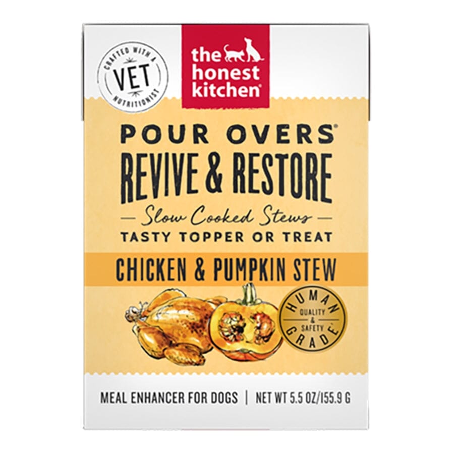 Honest Kitchen Grain-Free Pour Over Revive Recovery Chicken and Pumpkin Stew Dog Food Topper - 5.5 Oz - Case of 12