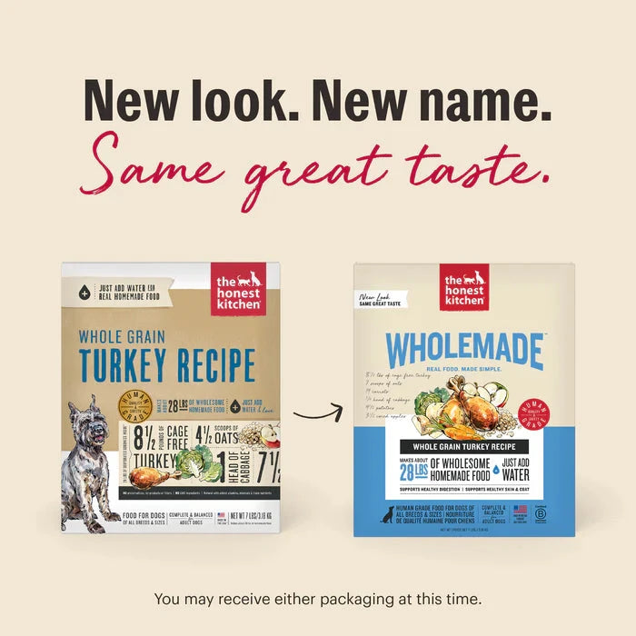 Honest Kitchen Whole Grain Turkey Dehydrated Dog Food - 4 lb Box