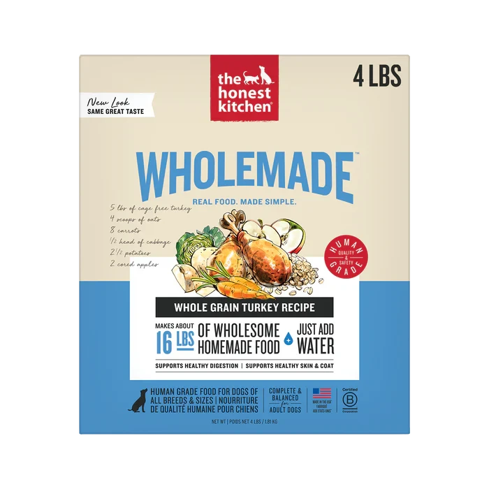 Honest Kitchen Whole Grain Turkey Dehydrated Dog Food - 4 lb Box