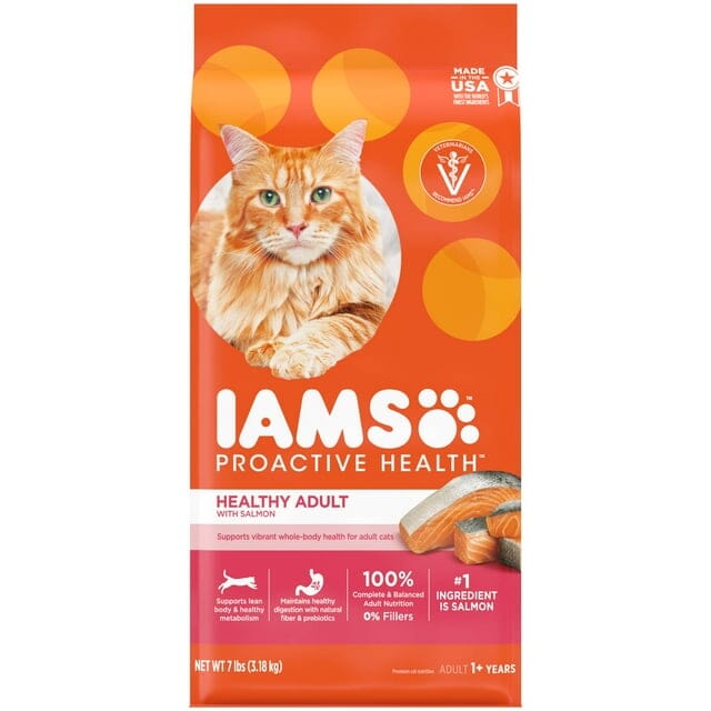 IAMS ProActive Health Healthy Adult Original Salmon and Tuna Dry Cat Food - 7 Lbs Default Title
