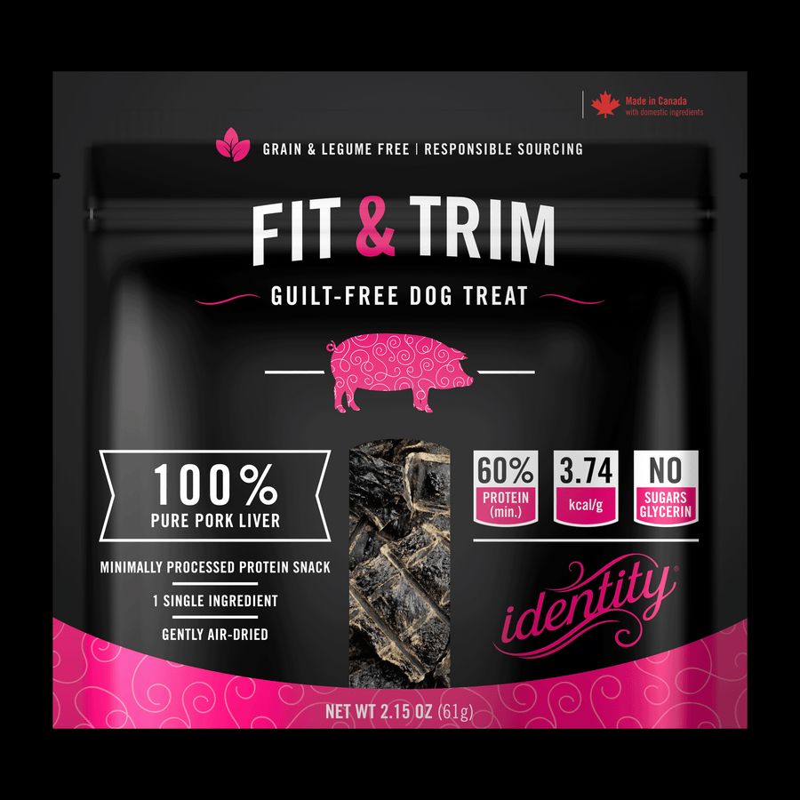 Identity 100% Pork Air-Dried Liver Natural Dog Treats - 2.15 Oz - Case of 8