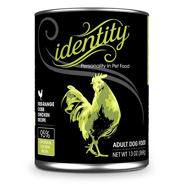 Identity 95% Cage-Free Cobb Chicken Canned Dog Food - 5.5 Oz - Case of 24