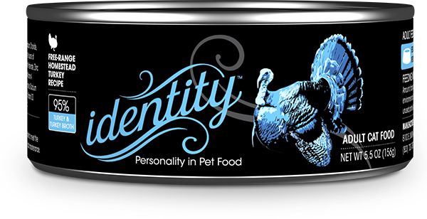 Identity 95% Free-Run Heritage Turkey Canned Cat Food - 5.5 Oz - Case of 24