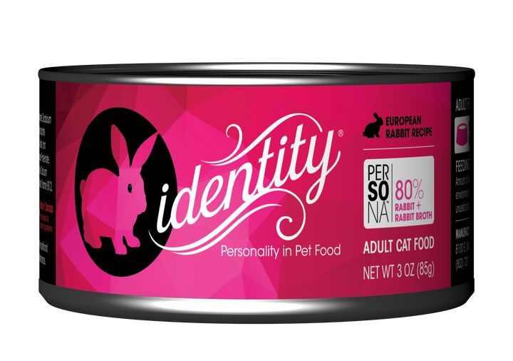 Identity Persona Free-Range French Rabbit Adult Canned Cat Food - 3 Oz - Case of 24