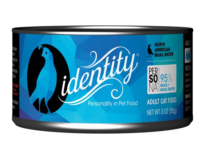 Identity Persona Free-Range North American Quail Adult Canned Cat Food - 3 Oz - Case of 24