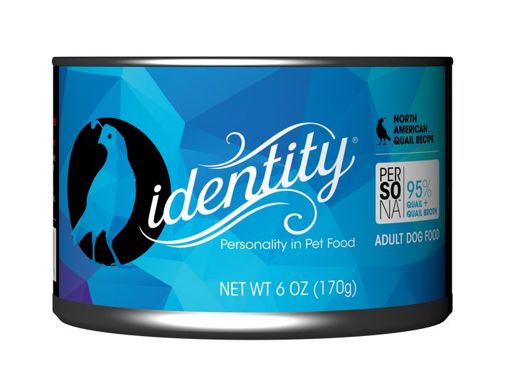 Identity Persona Free-Range North American Quail Canned Dog Food - 6 Oz - Case of 24