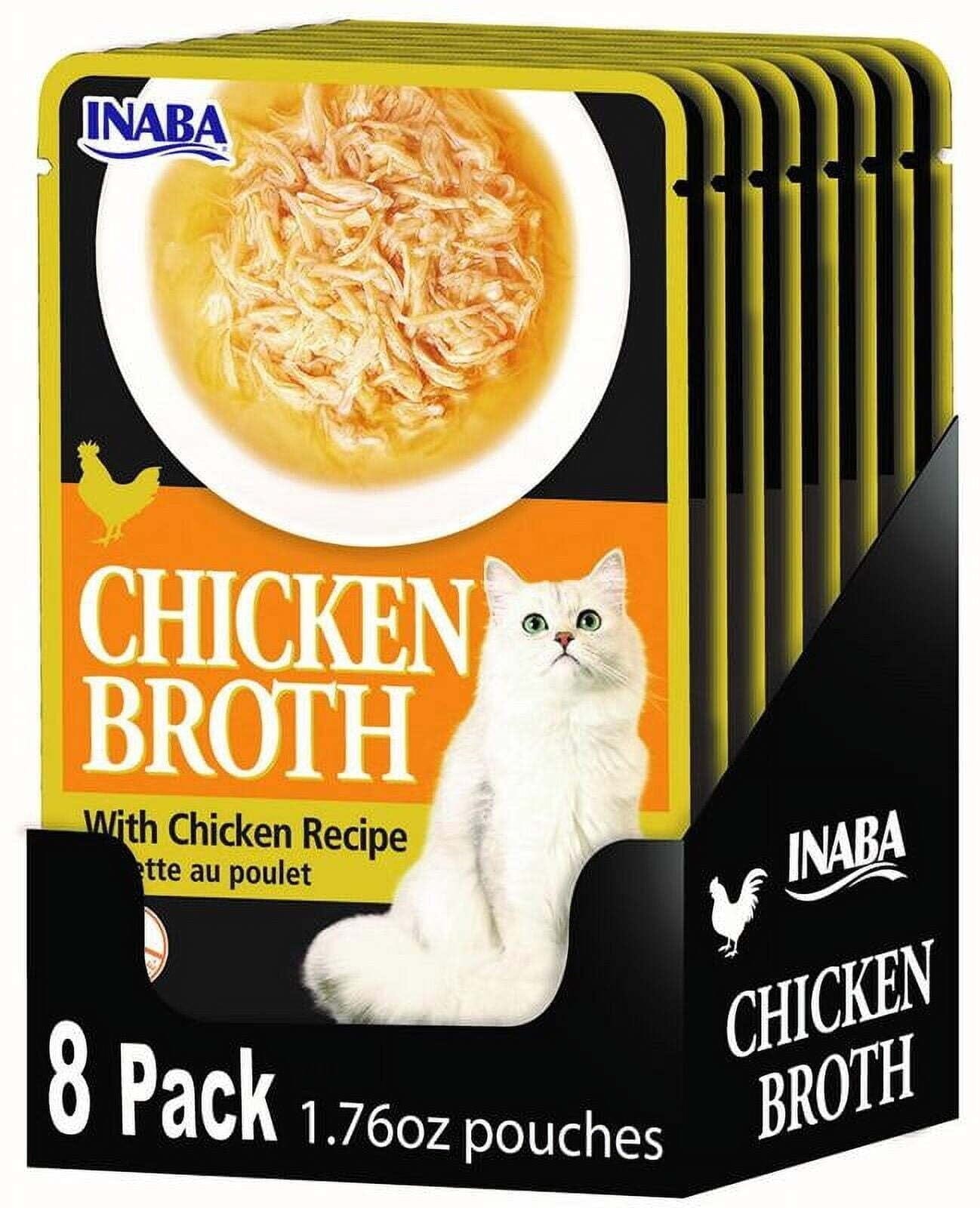 Inaba Chicken Broth with Chicken Wet Cat Food or Topper Pouch - 1.76 Oz - 8 Pack Default Title