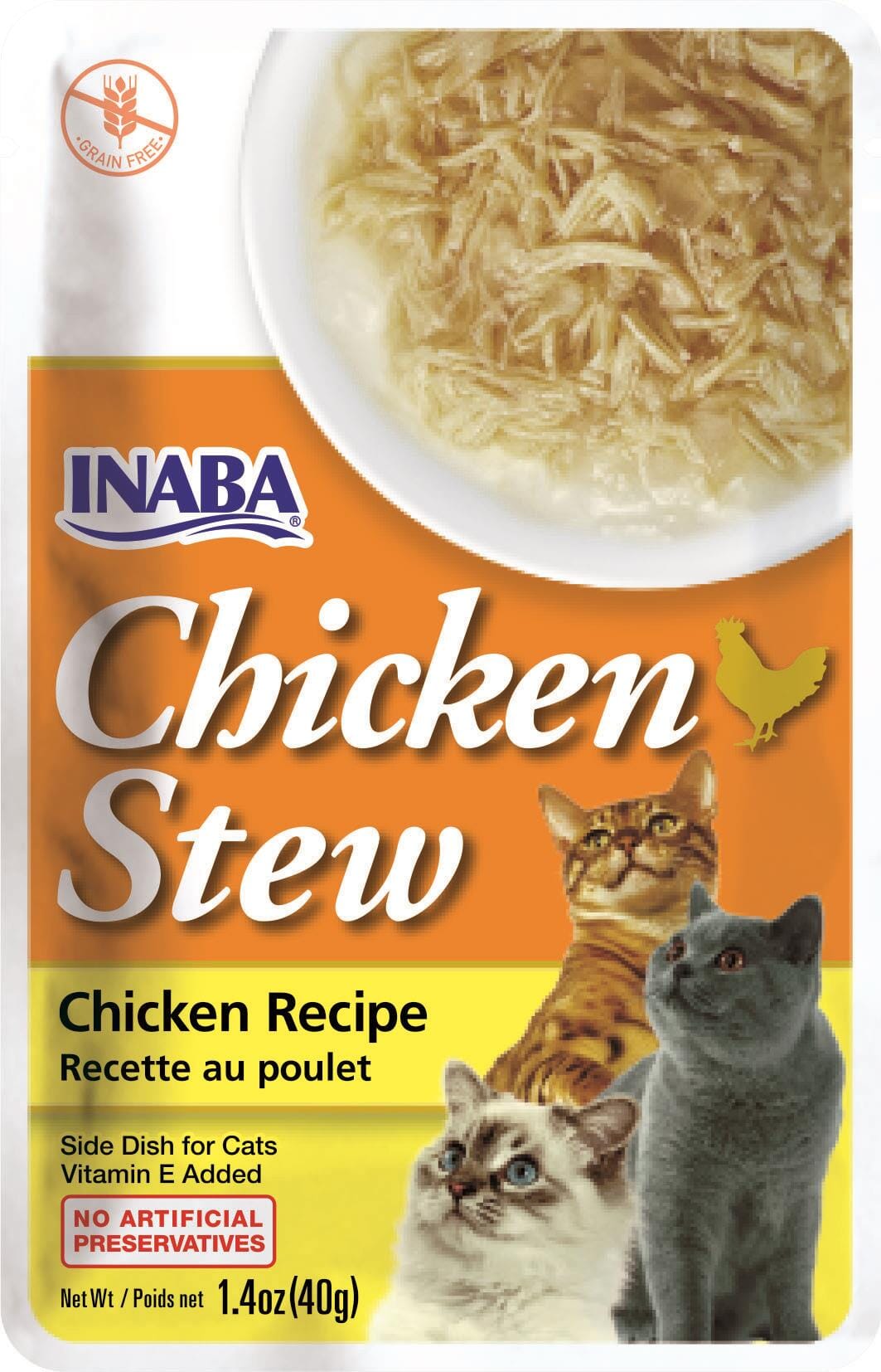 Inaba Chicken Stew Side Dish for Cats Cat Treats - Chicken - 1.4 Oz - 6 Pack  