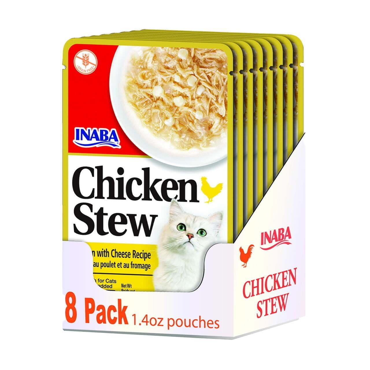Inaba Chicken Stew with Chicken and Cheese Wet Cat Food or Topper Pouch - 1.4 Oz - 8 Pack Default Title