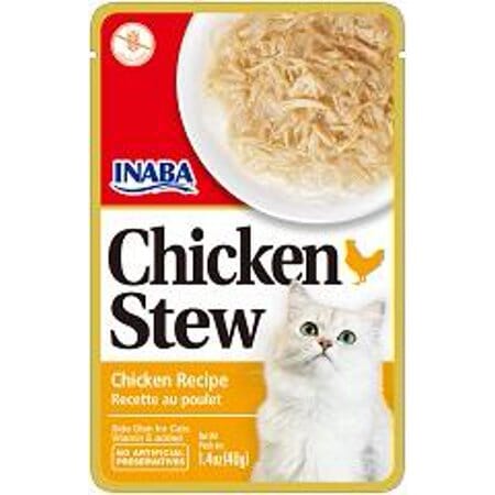 Inaba Chicken Stew with Chicken Recipe Wet Cat Food or Topper Pouch - 1.4 Oz - 8 Pack Default Title