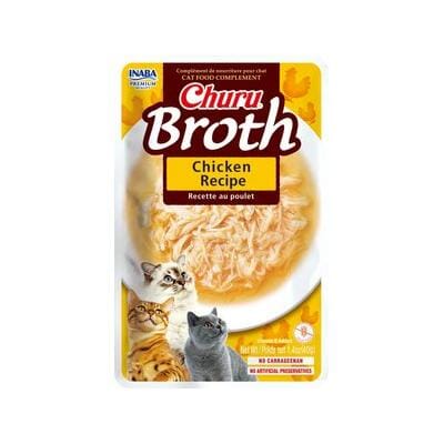 Inaba Churu Chicken Broth Wet Cat Food Trays - 1.4 Oz - Case of 6