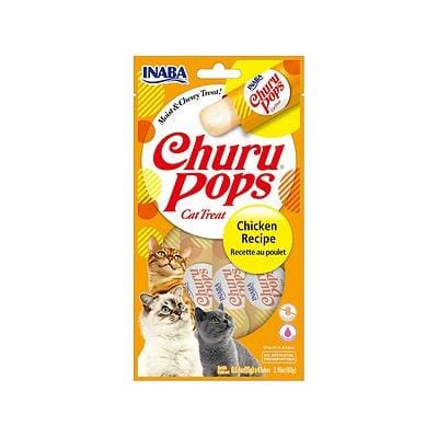 Inaba Churu Pops Cat Treats - Chicken - .54 Oz - 4 Pack - 6 Pack