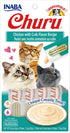 Inaba Churu Puree Cat Treats - Chicken and Crab - .5 Oz - 4 Pack - Case of 6
