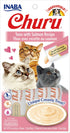 Inaba Churu Puree Cat Treats - Tuna and Salmon - .5 Oz - 4 Pack - Case of 6