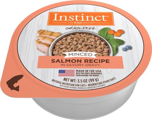 Instinct Adult Grain Free Minced Recipe with Real Salmon Natural Cat food Cups  