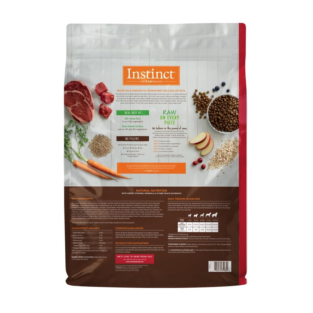 Instinct Be Natural Beef & Barley Recipe Dry Dog Food  