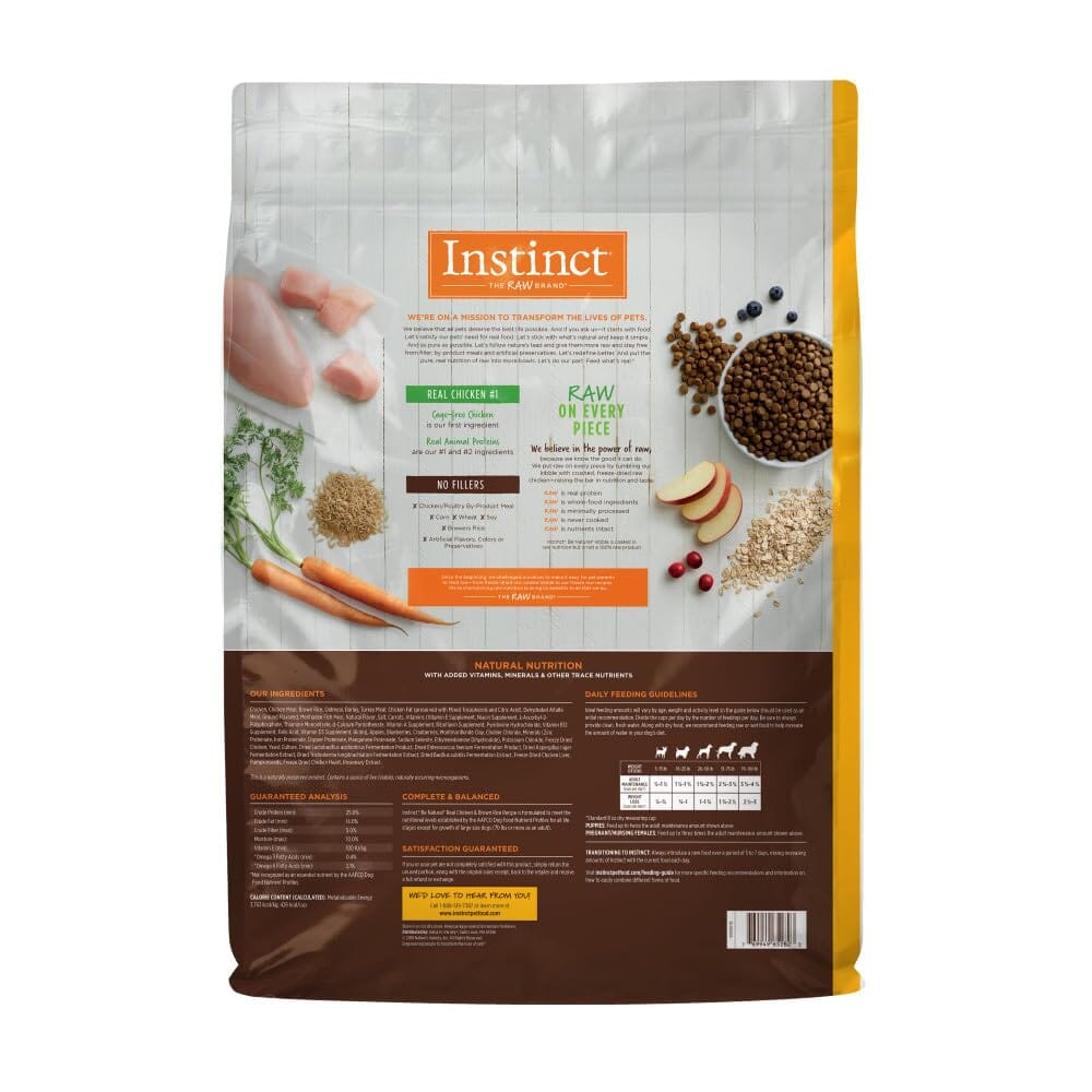 Instinct Be Natural Chicken & Brown Rice Recipe Dry Dog Food  