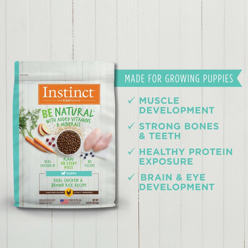 Instinct Be Natural Puppy Chicken & Brown Rice Recipe Dry Dog Food  