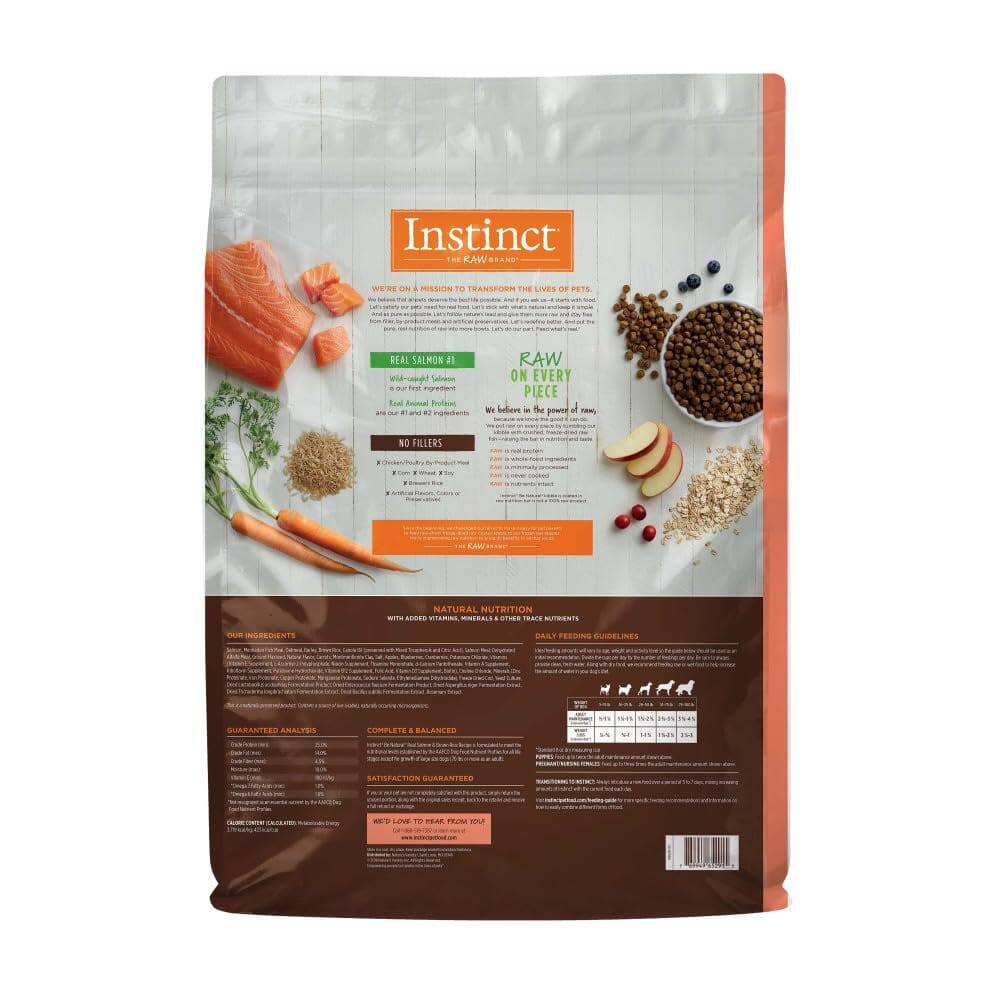 Instinct Be Natural Salmon & Brown Rice Recipe Dry Dog Food  