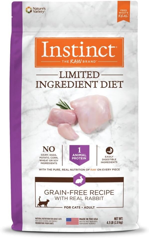 Instinct Limited Ingredient Diet Grain-Free Rabbit Adult Dry Cat Food - 4.5 Lbs Default Title