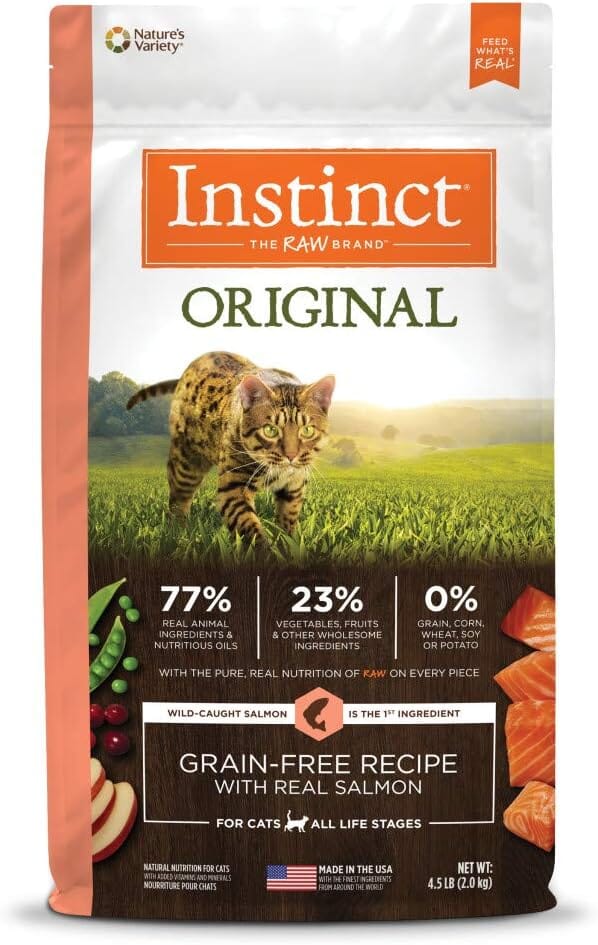 Instinct Original Grain-Free High-Protein Salmon Dry Cat Food - 4.5 Lbs Default Title