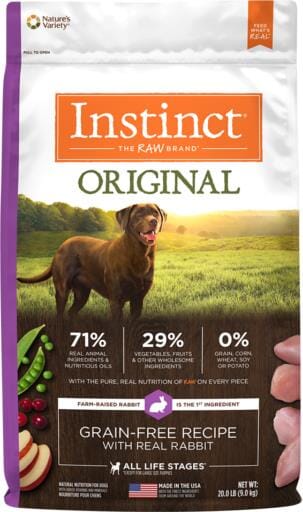 Instinct Original Grain Free Recipe with Real Rabbit Natural Dry Dog Food  