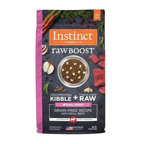 Instinct Raw Boost Grain-Free Beef Small-Breed Kibble and Freeze-Dried Raw Dog Food - 3.5 Lbs Default Title