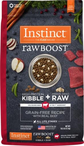 Instinct Raw Boost Grain Free Recipe with Real Beef Natural Dry Dog Food  