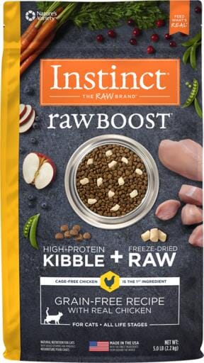 Instinct Raw Boost Grain Free Recipe with Real Chicken Natural Dry Cat Food  