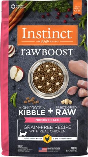 Instinct Raw Boost Healthy Weight Adult Grain Free Recipe with Real Chicken Natural Dry Cat Food  