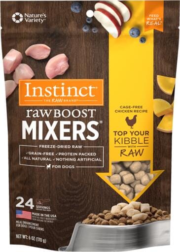 Instinct Raw Boost Mixers Grain Free Freeze-Dried Raw Chicken Dog Food Topper  