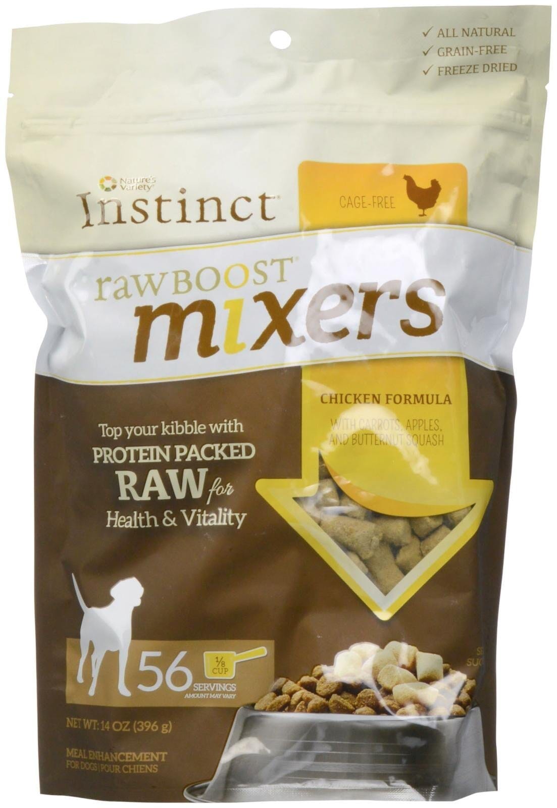 Instinct Raw Boost Mixers Grain Free Freeze-Dried Raw Chicken Dog Food Topper  