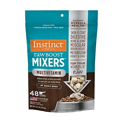 Instinct Raw Boost Mixers Grain-Free Multi-Vitamin Freeze-Dried Dog Food Toppers - 12.5 Oz