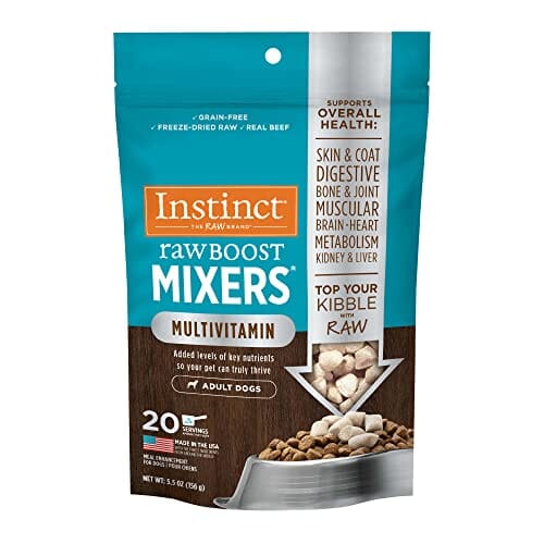 Instinct Raw Boost Mixers Grain-Free Multi-Vitamin Freeze-Dried Dog Food Toppers - 5.5 Oz