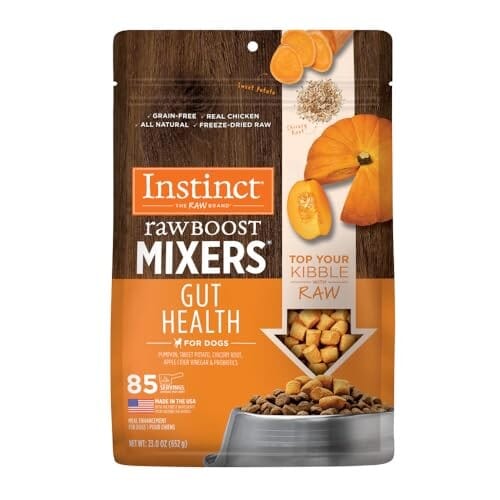 Instinct Raw Boost Mixers Gut Health Grain-Free Chicken and Pumpkin Freeze-Dried Raw Dog Food Topper - 23 Oz 23 Ounce