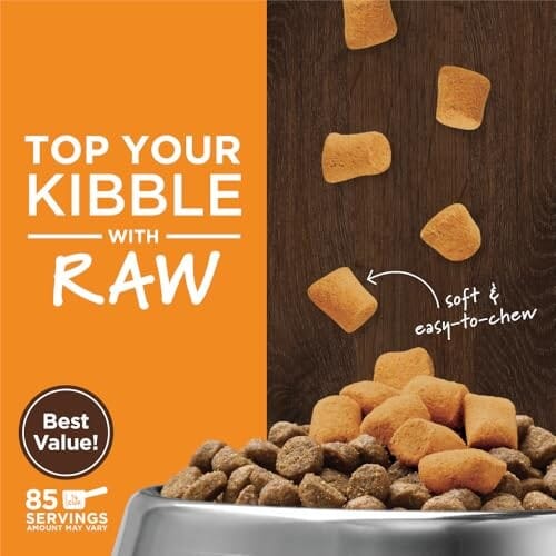 Instinct Raw Boost Mixers Gut Health Grain-Free Chicken and Pumpkin Freeze-Dried Raw Dog Food Topper - 23 Oz