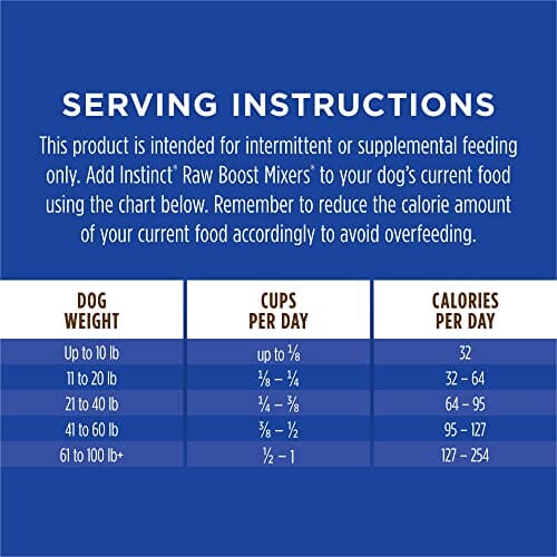 Instinct Raw Boost Mixers Multivitamin Adult 7+ Freeze-Dried Dog Food Toppers - 12.5 Oz