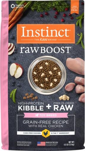 Instinct Raw Boost Toy Breed Grain Free Recipe with Real Chicken Natural Dry Dog Food  