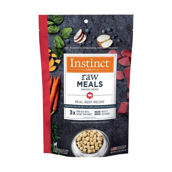 Instinct Raw Meals Grain-Free Beef Freeze-Dried Dog Food - 9.5 Oz  
