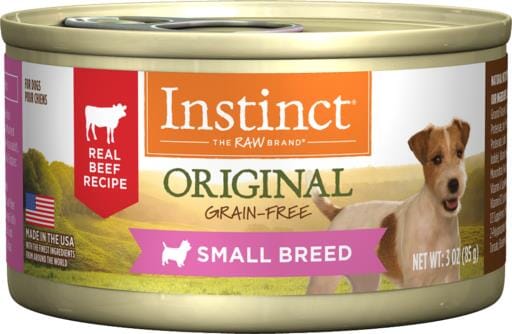 Instinct Small Breed Grain Free Real Beef Recipe Natural Canned Dog Food  