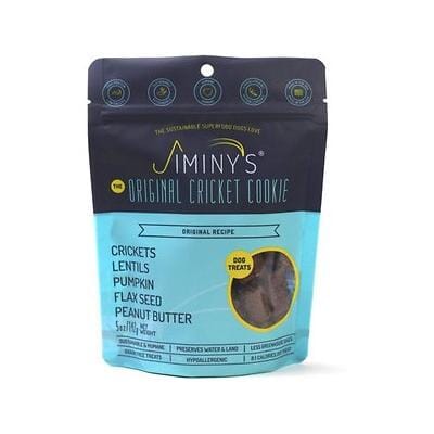 Jiminy's Original Cricket with Seeds Lentils and Peanut Butter Crunchy Dog Treats - 5 Oz